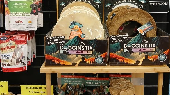 Dogginstix Space bordom-buster treats for dogs